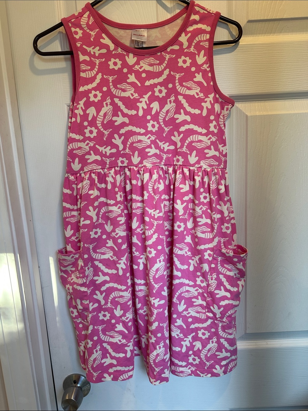 Hanna Andersson Pink Mermaid 🧜♀️ Sleeveless Pocket Dress